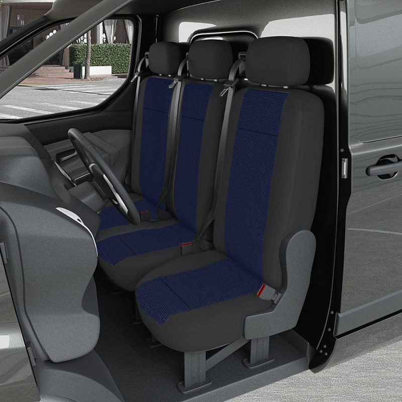 medida fundas para asientos completo 7 plazas VW t5 Transporter/carav rojo/negro 