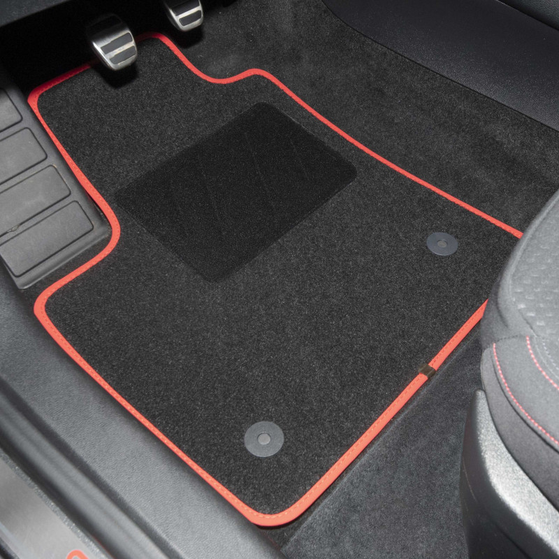 Alfombrillas delanteras y traseras (1 parte) Luxmat® a medida Seat Leon 4  ST - Luxmat 7 colores de moqueta en pelo Tuft