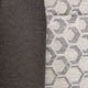 Terciopelo gris / Jacquard gris y beige